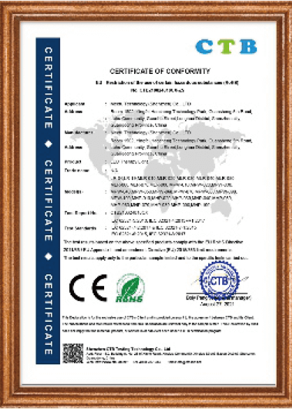 RoHS Certificate