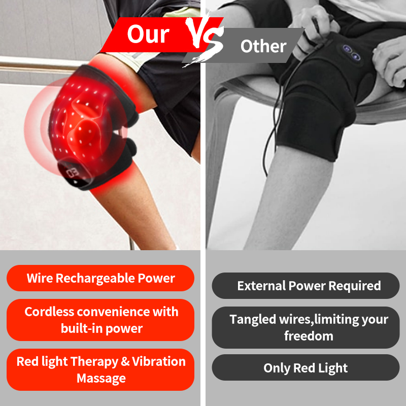 LED Red Light Therapy Knee Wrap for Pain Relief & Joint Recovery