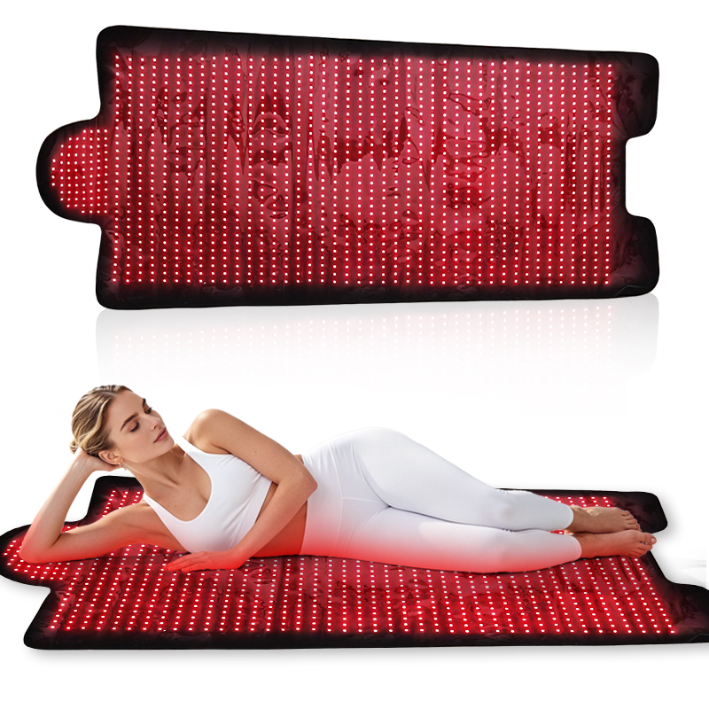 Full Body Red Light Therapy Yoga Mat for Muscle Recovery, Pain Relief & Deep Relaxation