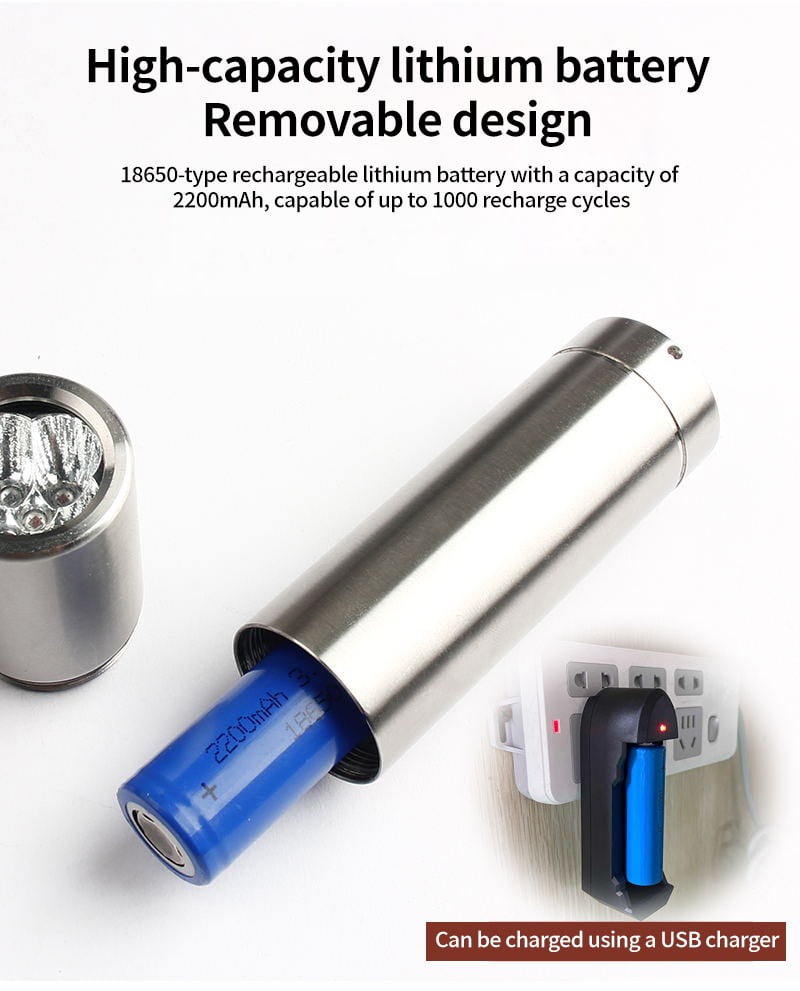 Portable Red Light Therapy Flashlight for Targeted Wellness 3 660nm 850nm Red Light Therapy Device 1