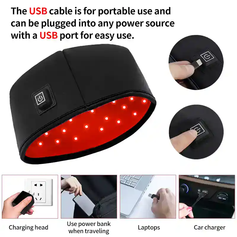 Portable UV LED lamp for nail curing with USB power and easy use.