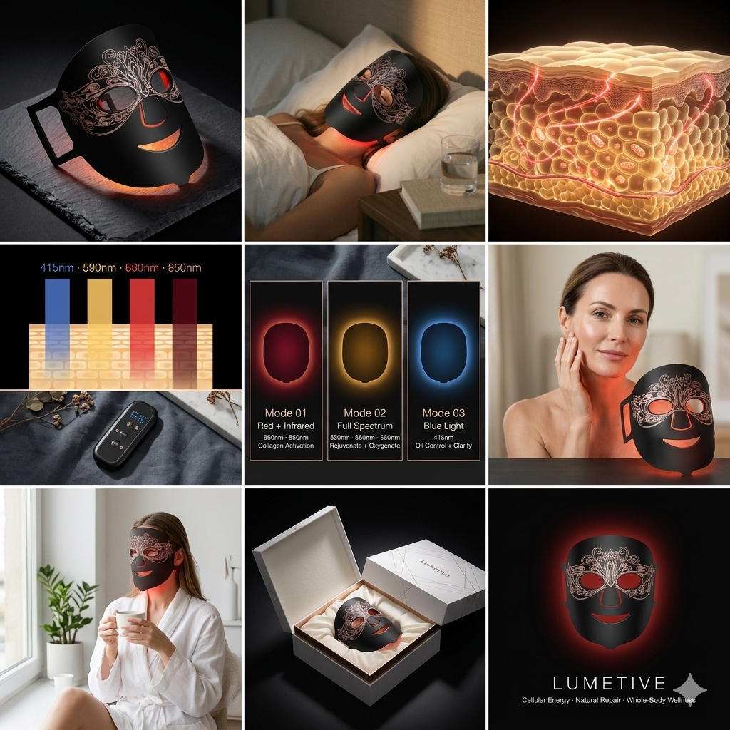 Red Light Therapy Facial Mask11