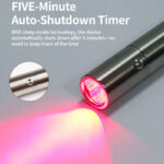 Portable red light therapy flashlight for targeted throat and nasal wellness applications